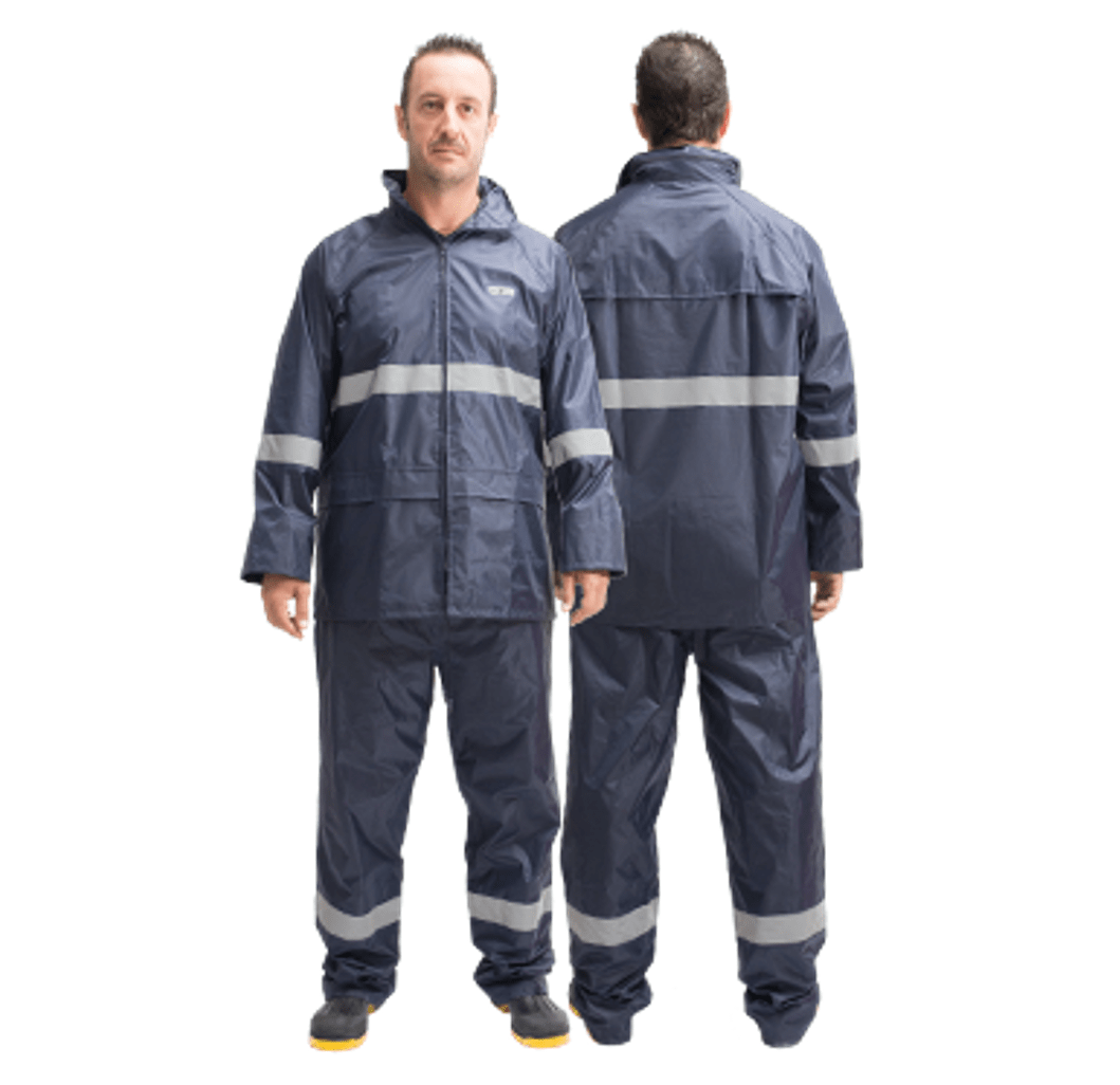 Impermeable Chamarra y Pantalón Azul Marino DZ1005A DRY ZONE