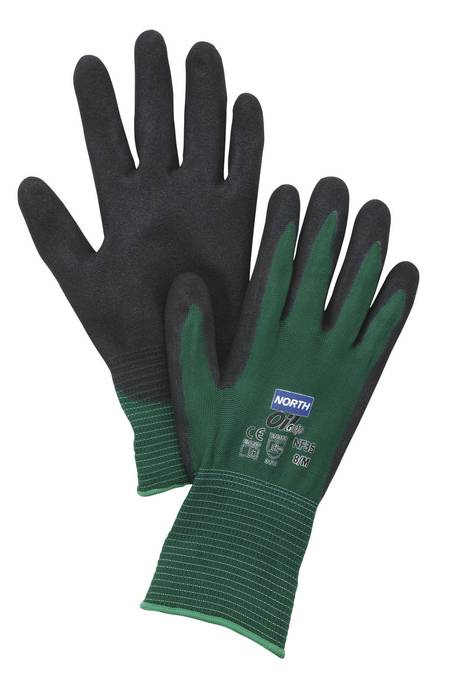Guante Oil Grip Poliester Nitrilo Arenoso NF35 Honeywell
